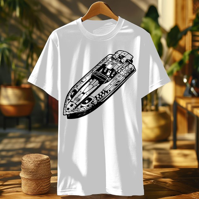 Arrastar Camisa De Corrida De Barcos | Speed Jet H (Criador carregado)