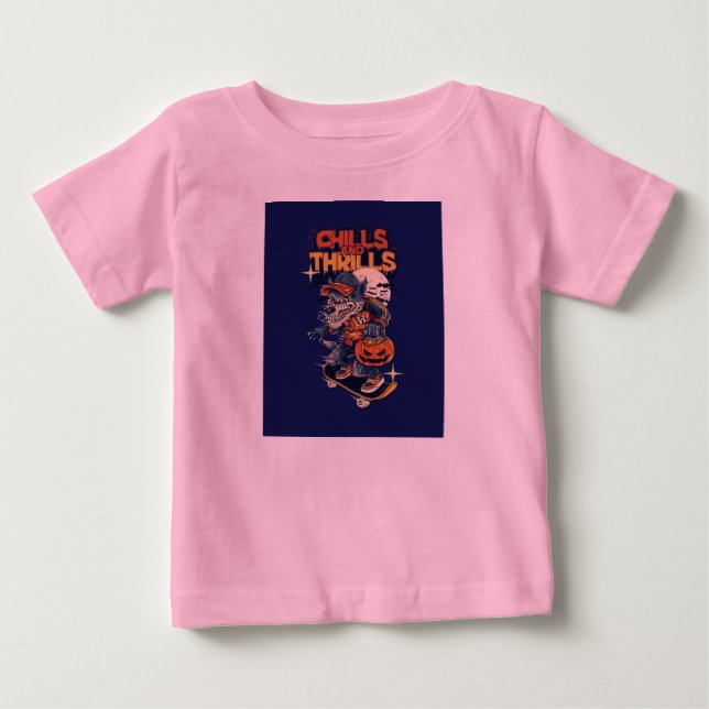 Arrepios e Emoções Camiseta de skate Halloween Lob (Frente)