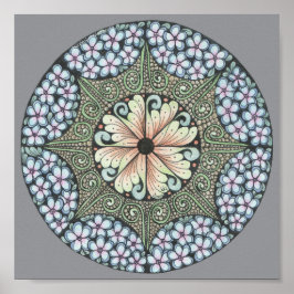 Arroz de flor3 impressão 8x8in.