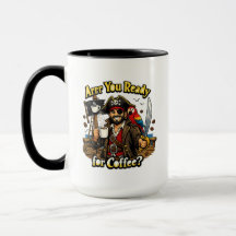 Arrr Você Está Pronto para o Café? Caneca de Café 