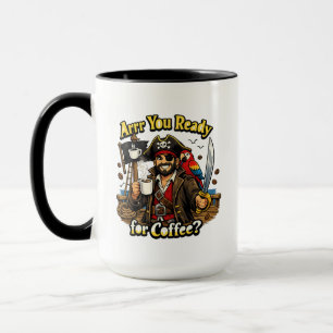 Arrr Você Está Pronto para o Café? Caneca de Café