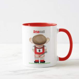 ArseNail (Arsenal) Engraçada Caneca de Futebol