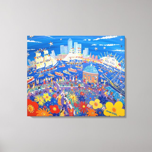 Art Canvas Print: Navios Altos em Greenwich London (Frente)