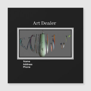 Art Dealer Fraturado Pote Magnético