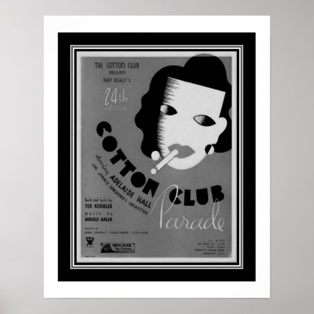 Art Deco 1934 Cotton Club Parade Poster (Frente)