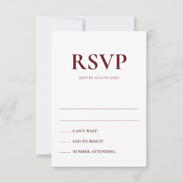 Art Deco Acentua Cartões de Resposta de Casamento (Frente)