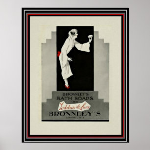 Art Deco Ad Bronnley's Soap 16 x 20 Poster