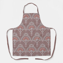 Art Deco Azulejo Floral (moss rosa)