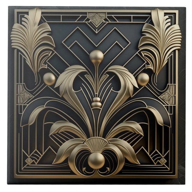 Art Deco - Azulejos cerâmicos inspirados (Frente)