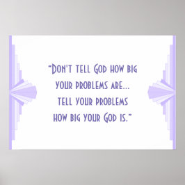 Art deco - citação cristã Poster