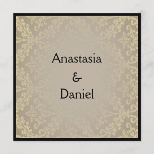 Art Deco convite elegante para casamentos tema dam