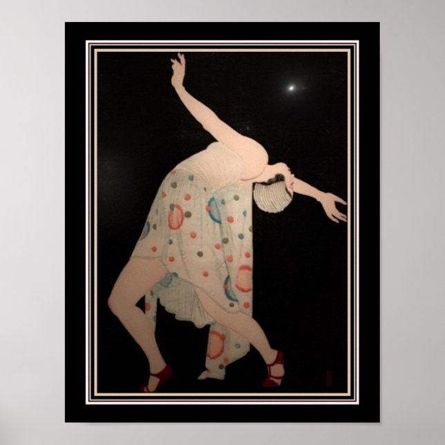 Art Deco Dancer Impressão ca. 1926 (Frente)