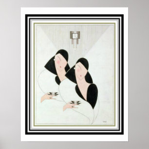 Art deco do "tempo" 16 x chá poster 20