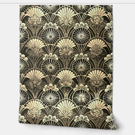 Art Deco Dourado Floral Geométrico Temperamental
