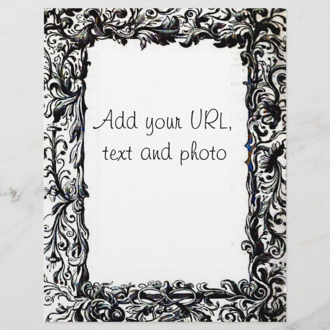 Art Deco Floral Flyers (Frente)