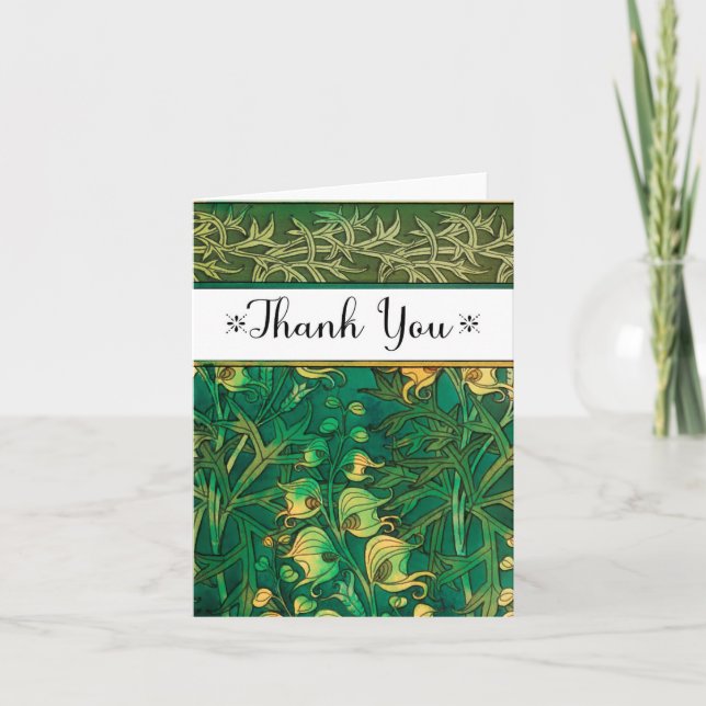 Art Deco Garden Obrigado Notas (Frente)