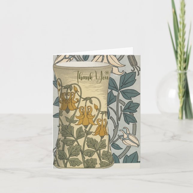 Art Deco Garden Vase Obrigado Notas (Frente)