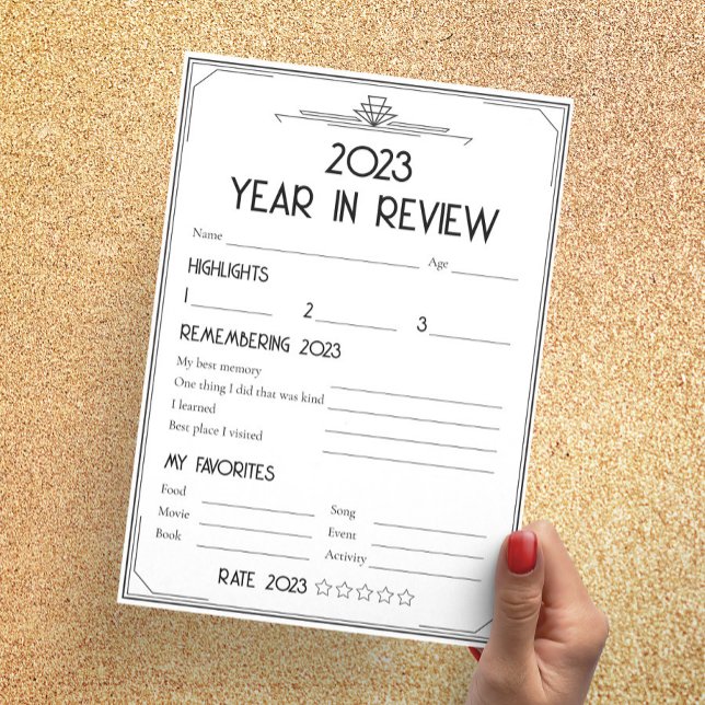 Art Deco Gatsby Ano Novo Festa Ano Ano no Cartão d (Criador carregado)