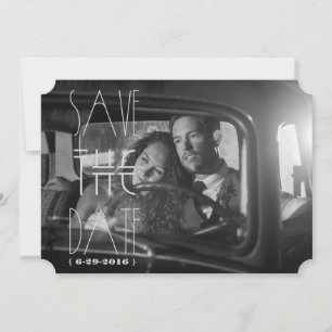 Art Deco Gatsby Salvar a Data   Bilhete de Convite