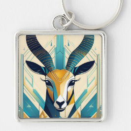 Art Deco Gazelle Chaveiro