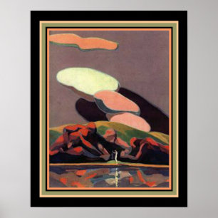 Art Deco Impressão por A. M. Hopfmuller 16 x 20