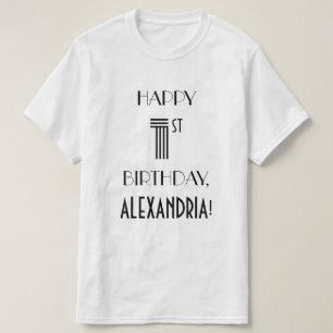 Art Deco Inspira primeiro aniversario Camisa