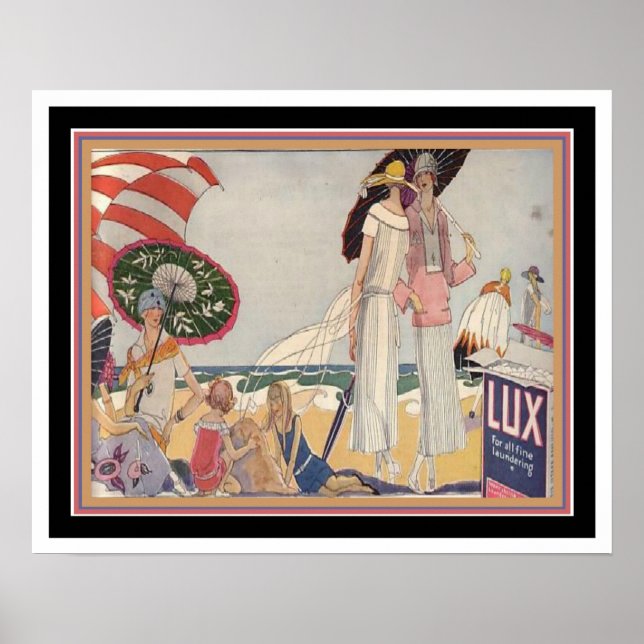 Art Deco Lux Ad Impressão 16x20 de 1920 (Frente)