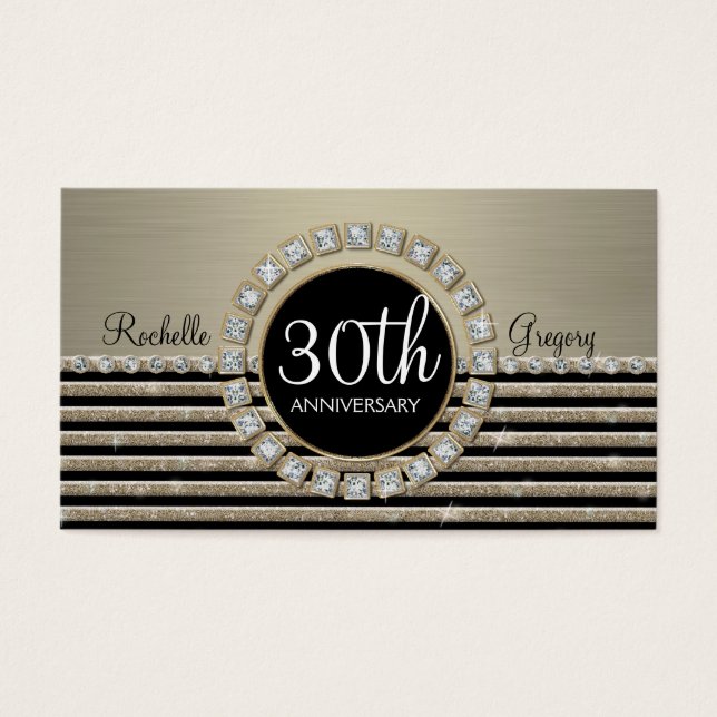 Art Deco Modern Horizontal Striter Glitter 30 (Frente)