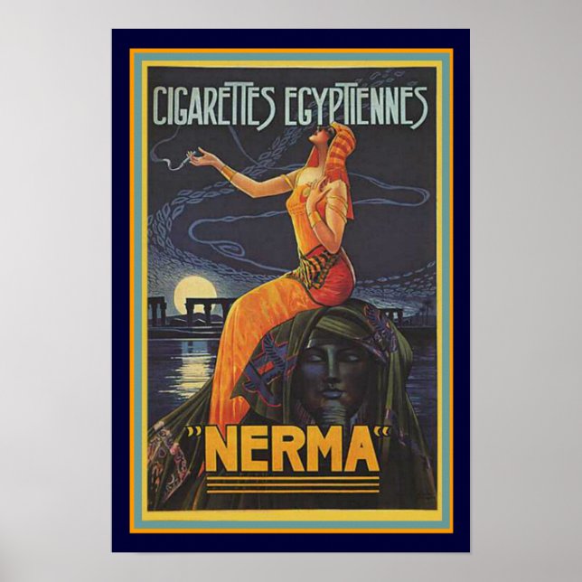 Art Deco Nerma Cigarro Anúncio Poster 13 x 19 (Frente)