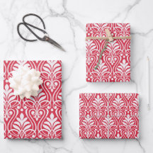 Art Deco Pattern 01 - Branco a Rosa Paraíso