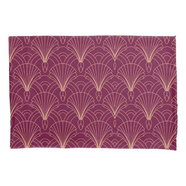 Art Deco pattern with gold geometric fan motifs  (Frente-Esquerda)