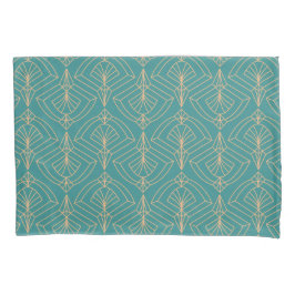 Art Deco pattern with gold geometric shapes 