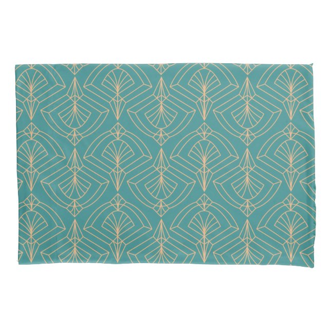 Art Deco pattern with gold geometric shapes  (Frente-Esquerda)