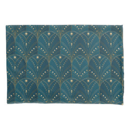 Art Deco pattern with gold geometric shapes