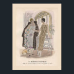 Art Deco Perfume Poster<br><div class="desc">Adorável anúncio de Art Deco para perfume. Com duas adoráveis senhoras vestidas aos noves. Em tons silenciosos.</div>