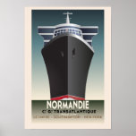 Art Deco - Poster de cruzeiro inspirado<br><div class="desc">Um poster de viagens de arte inspira um navio de cruzeiro.</div>