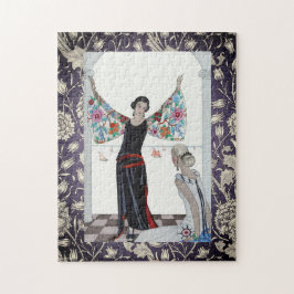 Art Deco Purple Accented Quebra-cabeça