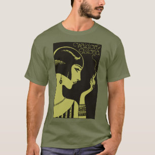 Art deco que fuma o t-shirt
