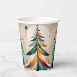 Art Deco Ramificações geométricas de Natal com pen