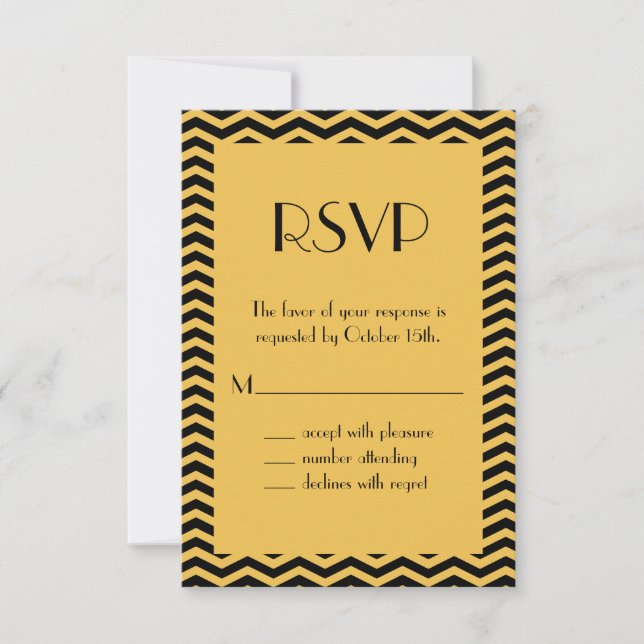 Art Deco RSVP (Frente)