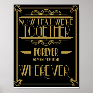 Art Deco Sentado Plano Sentado Onde impressão