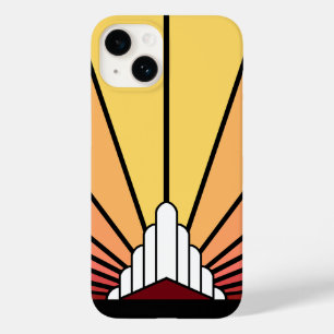 Art deco sun no amanhecer