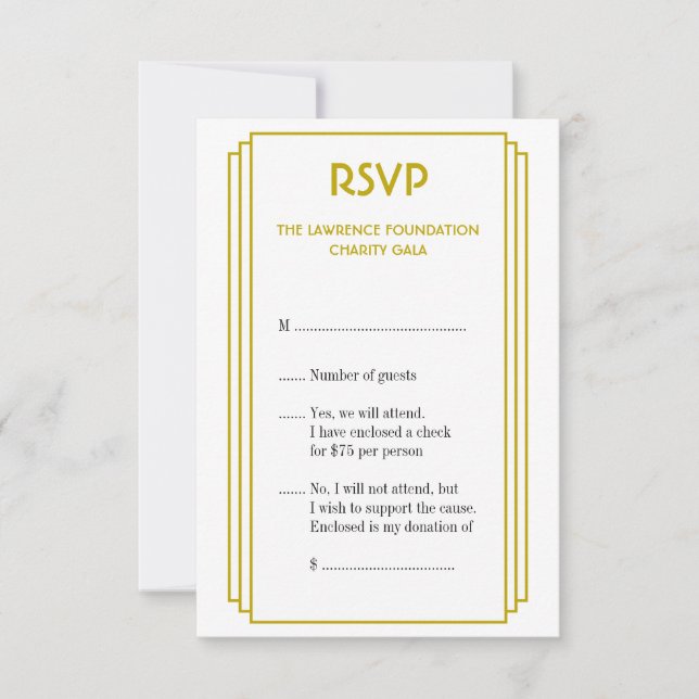Art Deco tan stacking frame gold resposta RSVP (Frente)