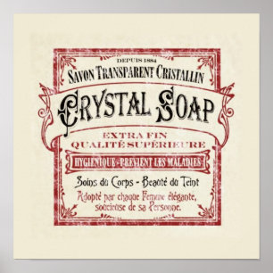 Art Deco Vintage Soap Poster
