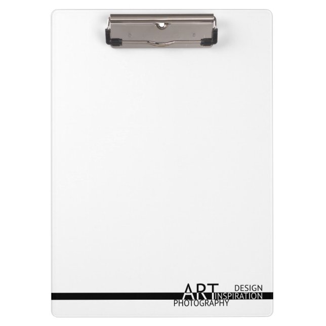 Art. Design. Fotografia. Inspiração. Prancheta (Frente)