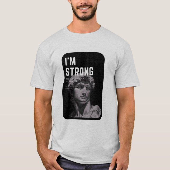 Art Never Dies t-shirt | David Sculpture (Frente)