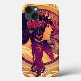 Art nouveau Alphonse Mucha Donna elegante