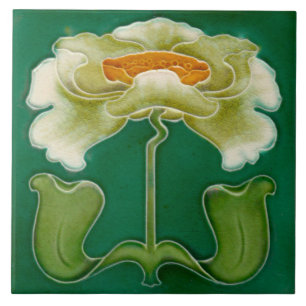 Art Nouveau Azulejo de Lareira cerâmica