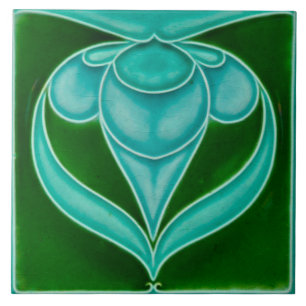 Art Nouveau Azulejo de Lareira cerâmica