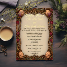 Art Nouveau Border & Foil Lettering -